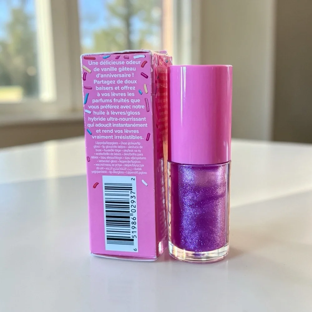 💎 Too Faced Birthday Kiss Kissing Jelly Hydrating Lip Oil Gloss New In Box
